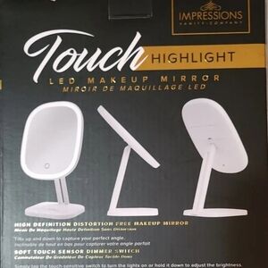 Impressions Vanity Touch Highlight White LED Make-Up Mirror 7x12x5